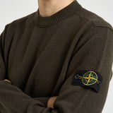 Maglia uomo girocollo in lana verde 5100011 S01C4V0078 STONE ISLAND 
