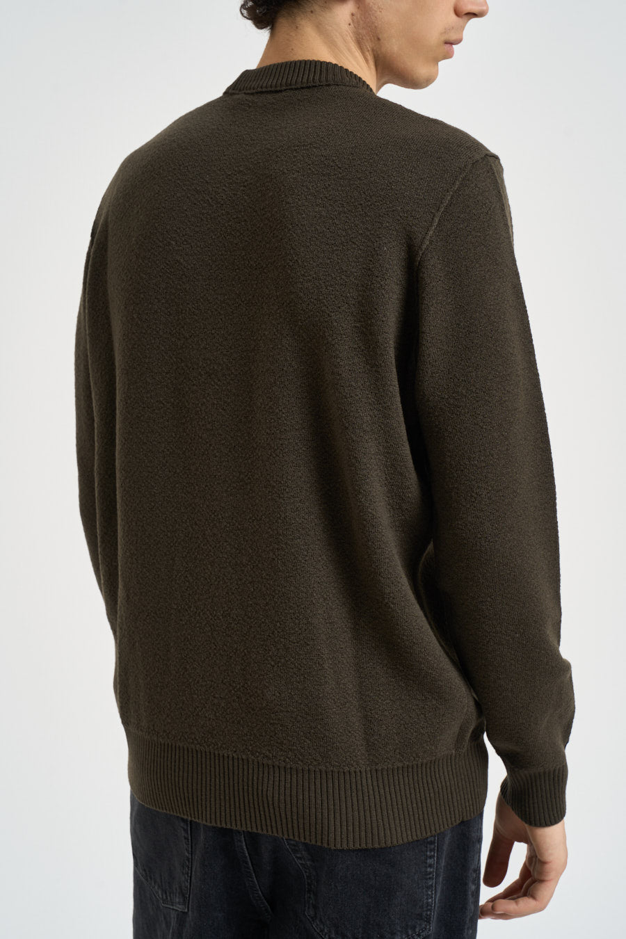Maglia uomo girocollo in lana verde 5100011 S01C4V0078 STONE ISLAND 