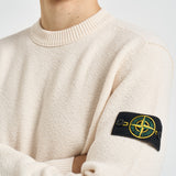 Maglia uomo girocollo in lana panna 5100011 S01C4V0093 STONE ISLAND 