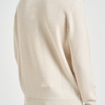 Maglia uomo girocollo in lana panna 5100011 S01C4V0093 STONE ISLAND 