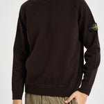 Felpa uomo girocollo marrone scuro 5100020 S01A1V0078 STONE ISLAND 