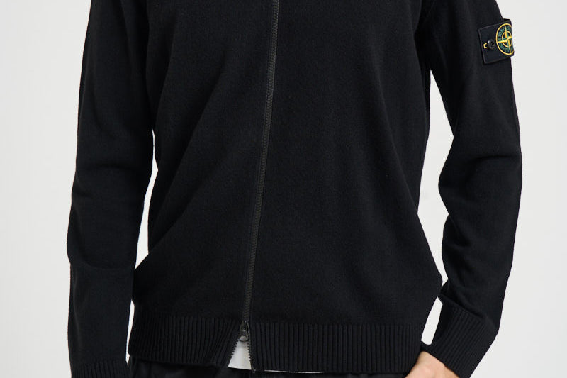 Cardigan uomo con zip nero 5100023 S00B4V0029 STONE ISLAND 