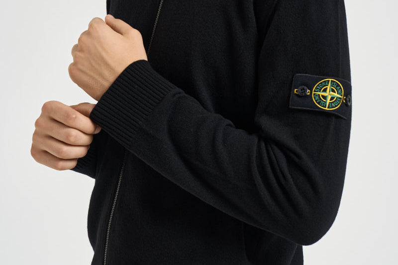 Cardigan uomo con zip nero 5100023 S00B4V0029 STONE ISLAND 