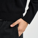 Cardigan uomo con zip nero 5100023 S00B4V0029 STONE ISLAND 