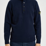 Maglia uomo con bottoni blu 5100040 S00A3V0020 STONE ISLAND 