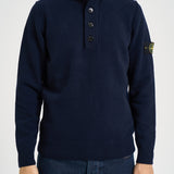 Maglia uomo con bottoni blu 5100040 S00A3V0020 STONE ISLAND 