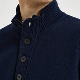 Maglia uomo con bottoni blu 5100040 S00A3V0020 STONE ISLAND 