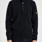 Maglia uomo con bottoni nera 5100040 S00A3V0029 STONE ISLAND 