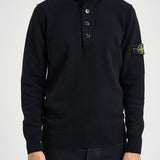 Maglia uomo con bottoni nera 5100040 S00A3V0029 STONE ISLAND 