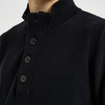 Maglia uomo con bottoni nera 5100040 S00A3V0029 STONE ISLAND 