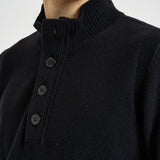 Maglia uomo con bottoni nera 5100040 S00A3V0029 STONE ISLAND 