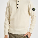 Maglia uomo con bottoni panna 5100040 S00A3V0093 STONE ISLAND 