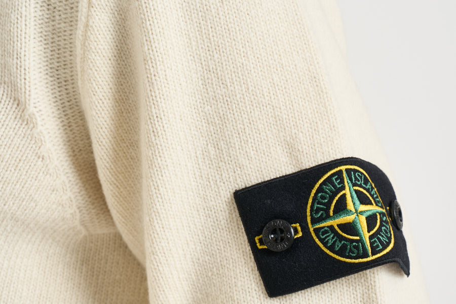 Maglia uomo con bottoni panna 5100040 S00A3V0093 STONE ISLAND 