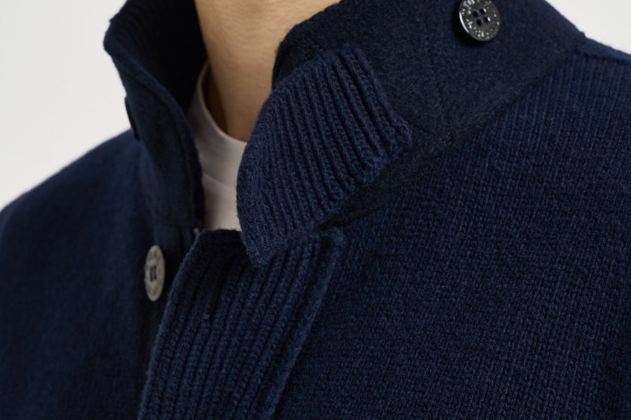 Cardigan uomo con bottoni blu 5100047 S00A3V0020 STONE ISLAND 