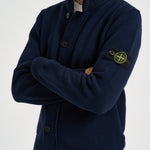 Cardigan uomo con bottoni blu 5100047 S00A3V0020 STONE ISLAND 
