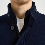 Cardigan uomo con bottoni blu 5100047 S00A3V0020 STONE ISLAND 