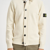 Cardigan uomo con bottoni panna 5100047 S00A3V0093 STONE ISLAND 