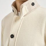 Cardigan uomo con bottoni panna 5100047 S00A3V0093 STONE ISLAND 