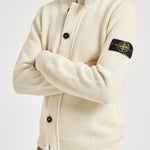 Cardigan uomo con bottoni panna 5100047 S00A3V0093 STONE ISLAND 