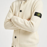 Cardigan uomo con bottoni panna 5100047 S00A3V0093 STONE ISLAND 