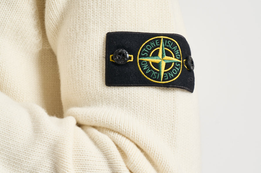 Cardigan uomo con bottoni panna 5100047 S00A3V0093 STONE ISLAND 