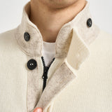 Cardigan uomo con bottoni panna 5100047 S00A3V0093 STONE ISLAND 