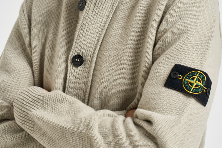 Cardigan uomo con bottoni pietra 5100047 S00A3V0095 STONE ISLAND 