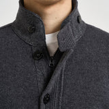 Cardigan uomo con bottoni grigio 5100047 S00A3V0M62 STONE ISLAND 