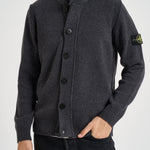 Cardigan uomo con bottoni grigio 5100047 S00A3V0M62 STONE ISLAND 