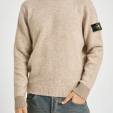Maglia uomo girocollo beige mélange 5100050 S0N22V0M94 STONE ISLAND 