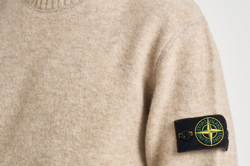 Maglia uomo girocollo beige mélange 5100050 S0N22V0M94 STONE ISLAND 