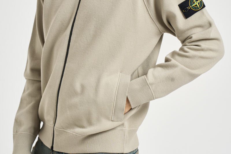 Felpa uomo con cappuccio tortora 5100062 S01A1V0095 STONE ISLAND 