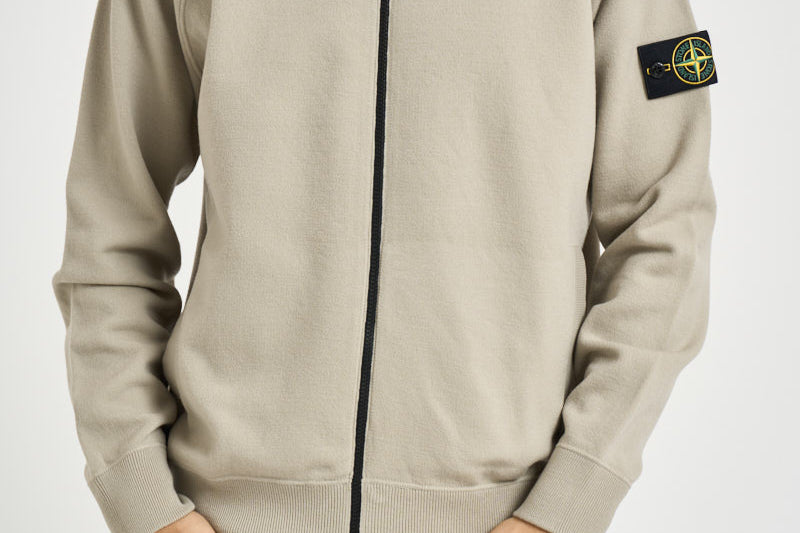 Felpa uomo con cappuccio tortora 5100062 S01A1V0095 STONE ISLAND 
