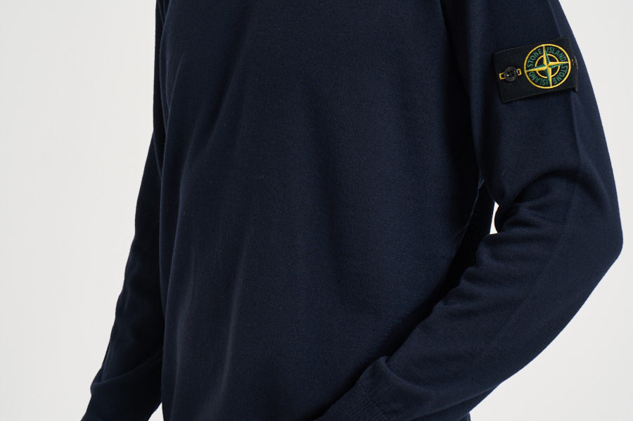 Maglia uomo girocollo blu 5100071 S00C4V0020 STONE ISLAND 