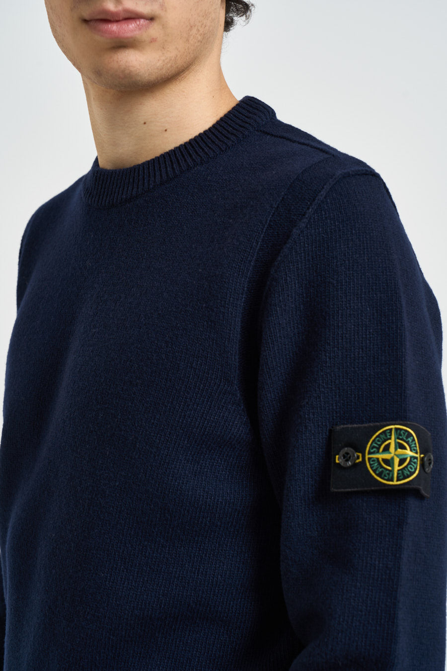 Maglia uomo girocollo blu 5100072 S00A3V0020 STONE ISLAND 