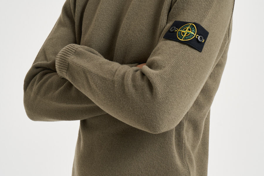 Maglia uomo girocollo verde oliva 5100072 S00A3V005G STONE ISLAND 