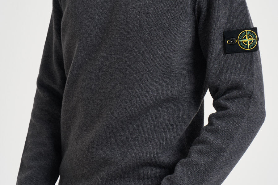 Maglia uomo girocollo grigio scuro 5100072 S00A3V0M60 STONE ISLAND 