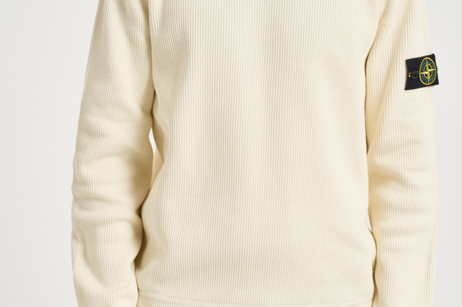 Maglia uomo girocollo panna 5100154 S00D8V0093 STONE ISLAND 