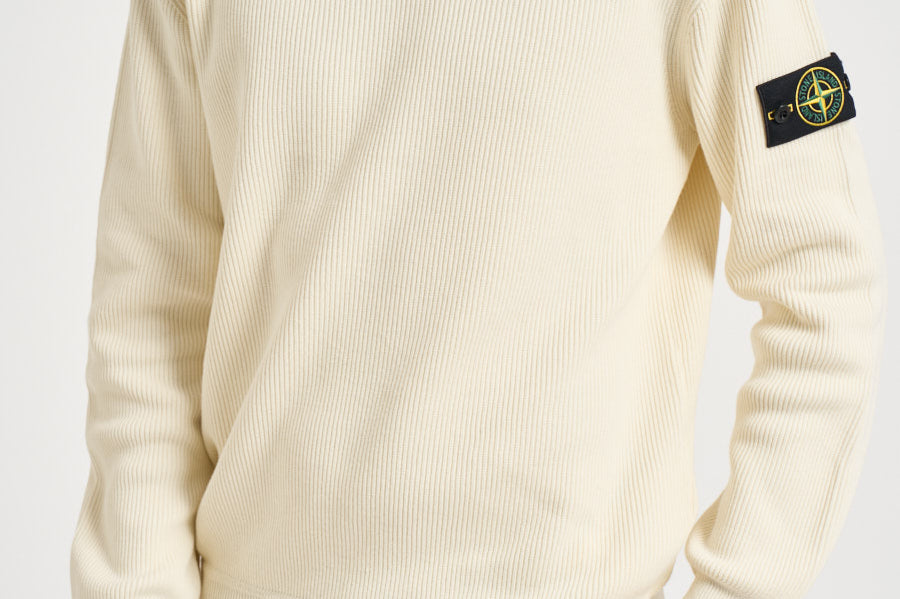 Maglia uomo girocollo panna 5100154 S00D8V0093 STONE ISLAND 