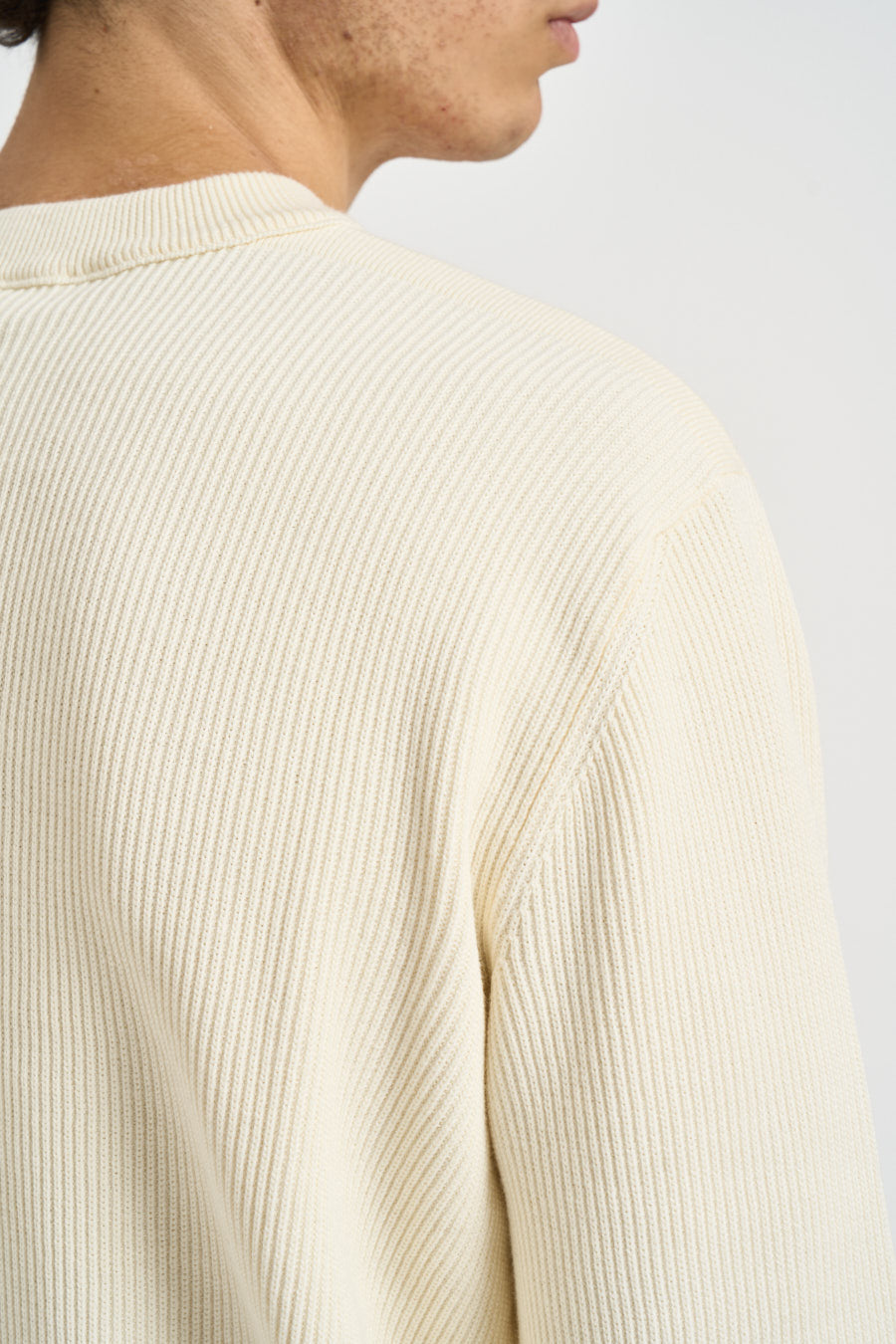 Maglia uomo girocollo panna 5100154 S00D8V0093 STONE ISLAND 