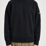 Felpa uomo girocollo nera 6100008 S0051V0029 STONE ISLAND 