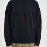 Felpa uomo girocollo nera 6100008 S0051V0029 STONE ISLAND 