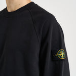 Felpa uomo girocollo nera 6100008 S0051V0029 STONE ISLAND 