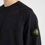 Felpa uomo girocollo nera 6100008 S0051V0029 STONE ISLAND 