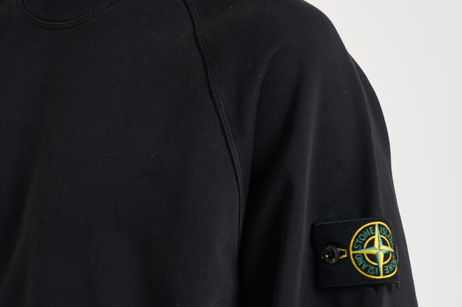 Felpa uomo girocollo nera 6100008 S0051V0029 STONE ISLAND 