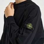 Felpa uomo girocollo nera 6100008 S0051V0029 STONE ISLAND 