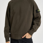 Felpa uomo oversize verde militare 6100008 S0051V0078 STONE ISLAND 