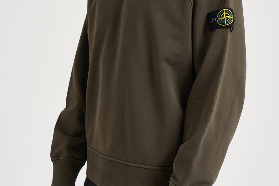 Felpa uomo oversize verde militare 6100008 S0051V0078 STONE ISLAND 