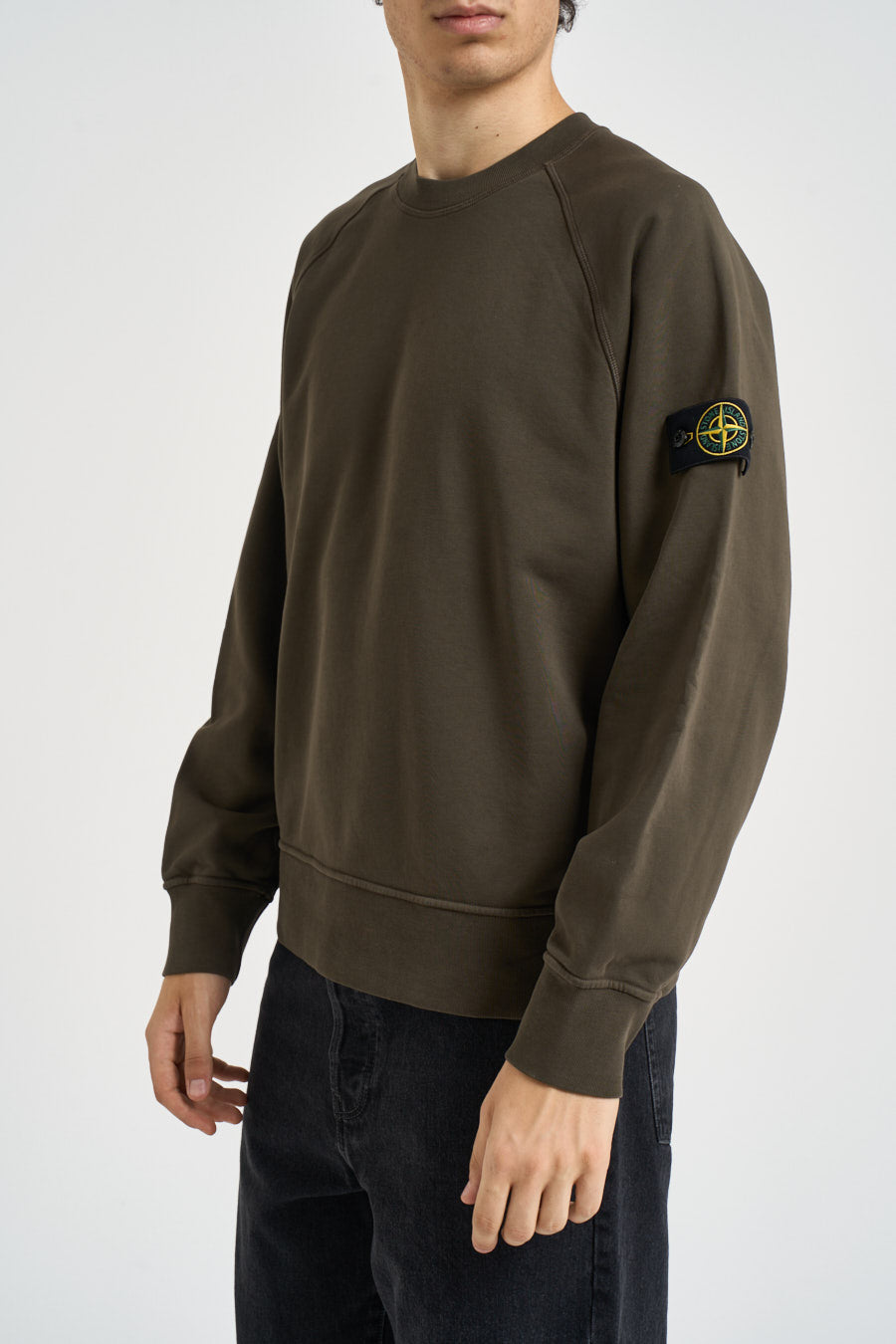 Felpa uomo oversize verde militare 6100008 S0051V0078 STONE ISLAND 