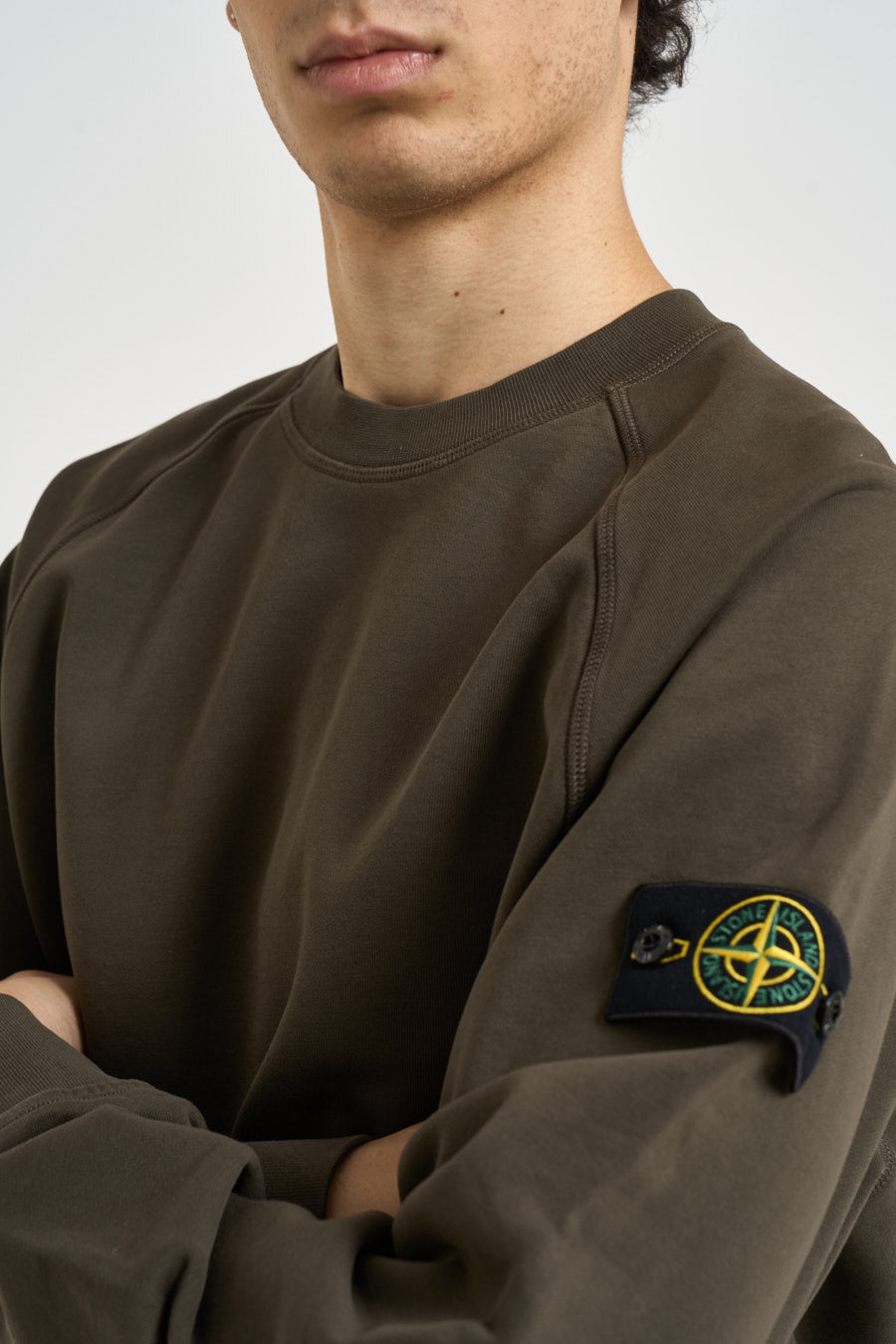 Felpa uomo oversize verde militare 6100008 S0051V0078 STONE ISLAND 